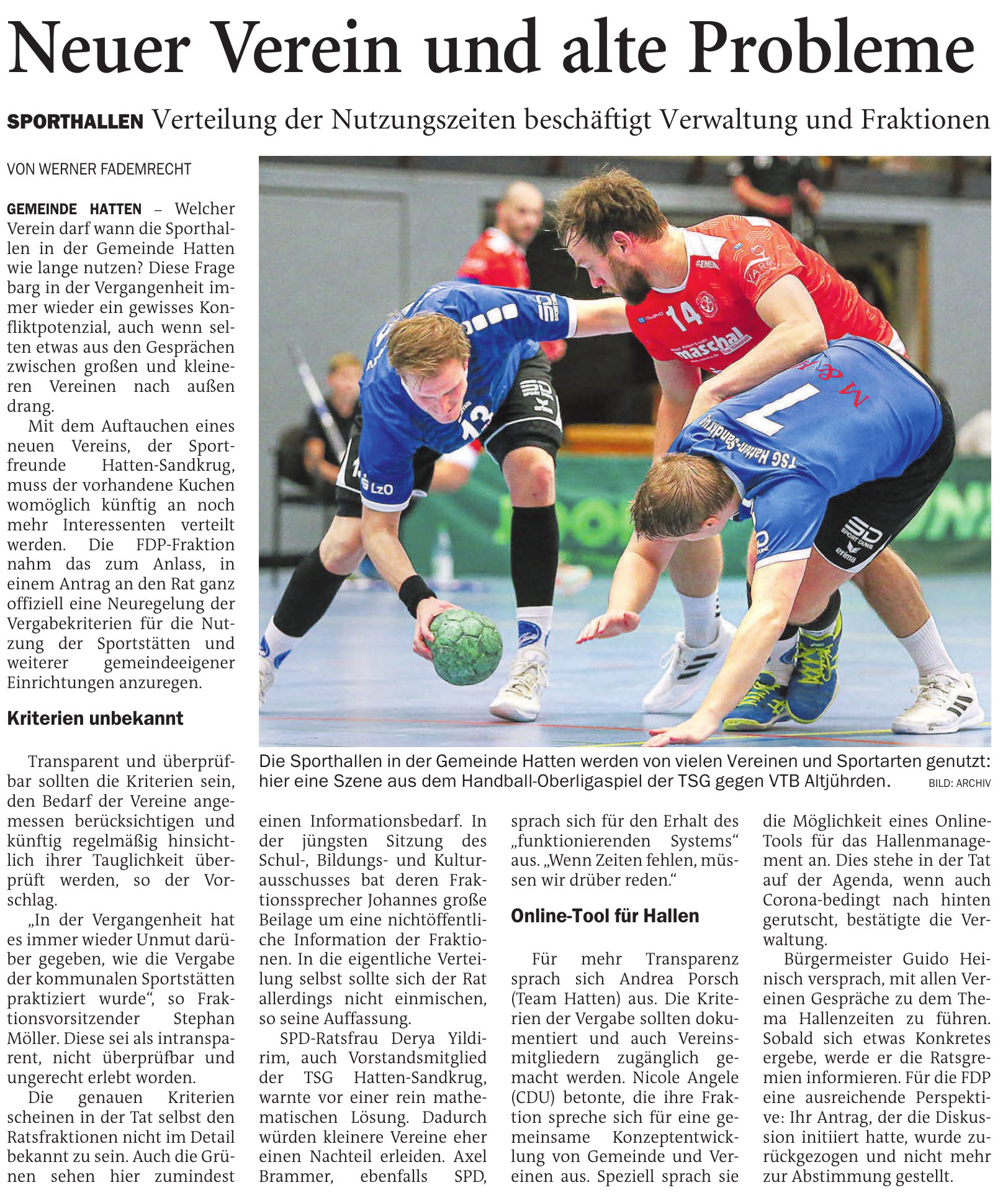 Neuer Verein und alte Probleme