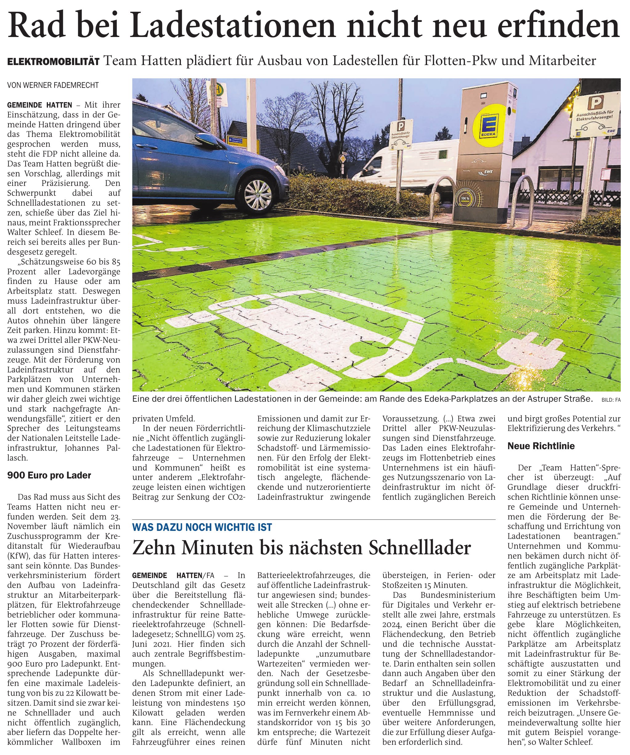 Rad bei Ladestationen nicht neu erfinden