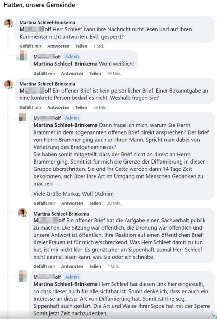 SPD Ratsherr und Admin: wo beginnt Willkür gegen Frauen der Gemeinde? – Bild