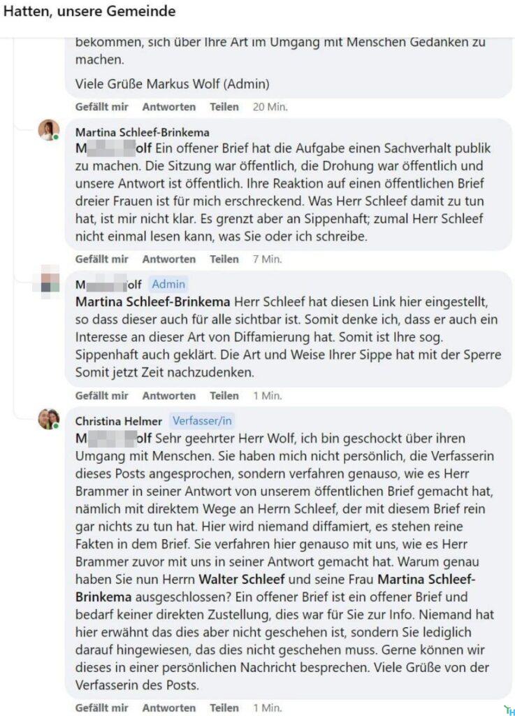 SPD Ratsherr und Admin: wo beginnt Willkür gegen Frauen der Gemeinde? – Bild
