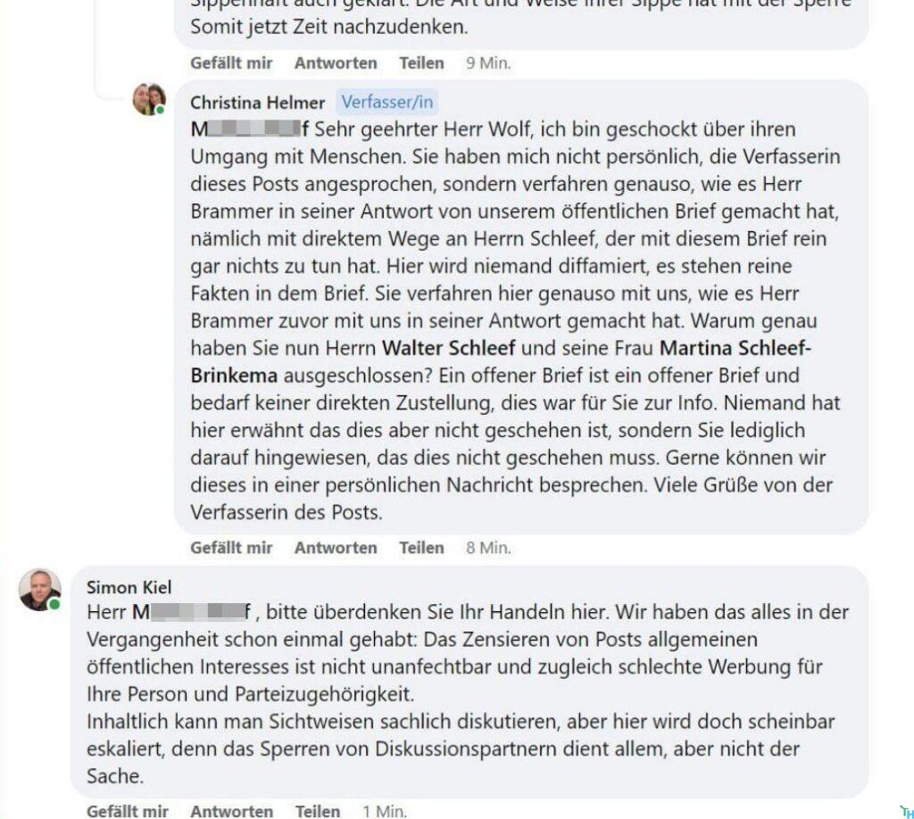SPD Ratsherr und Admin: wo beginnt Willkür gegen Frauen der Gemeinde? – Bild